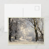 Carte Postale Forêt d'hiver (Devant / Derrière)