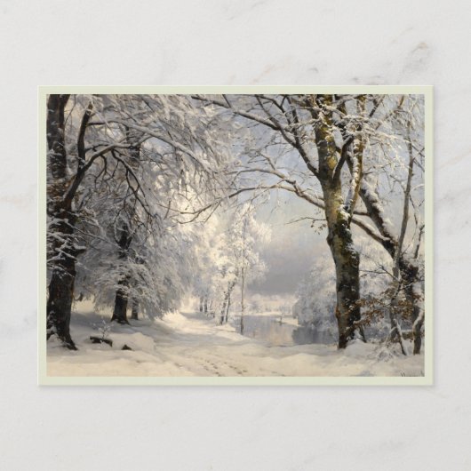 Carte Postale Forêt d'hiver (Devant)