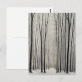 Carte Postale Forêt d'hiver (Devant / Derrière)