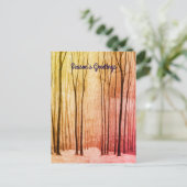 Carte Postale Forêt d'hiver (Debout devant)