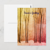 Carte Postale Forêt d'hiver (Devant / Derrière)