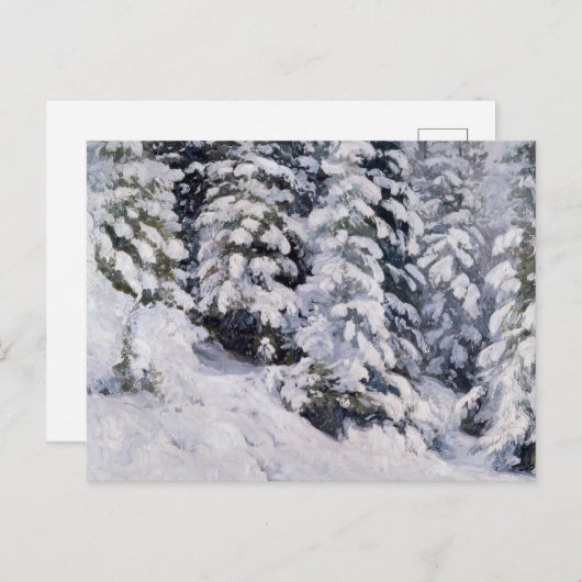 Carte Postale Forêt d'hiver | Aleksander Borisov (Devant / Derrière)