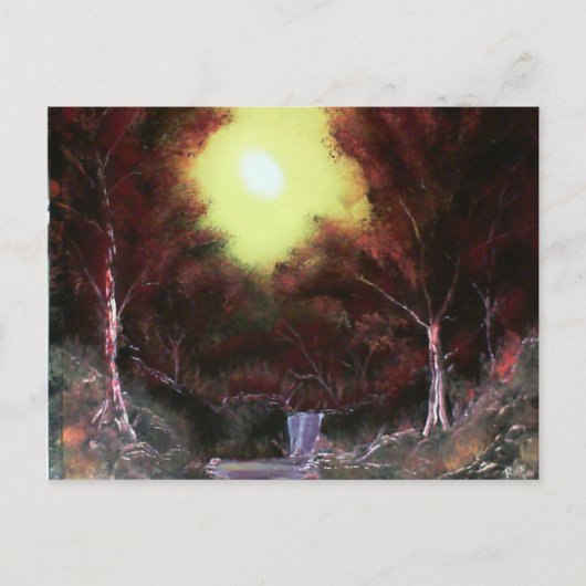 Carte Postale Forêt écarlate (Devant)