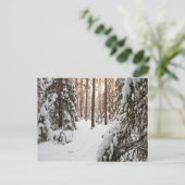 Carte Postale Forêt en hiver (Debout devant)