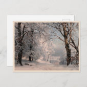 Carte Postale Forêt En Hiver (Devant / Derrière)