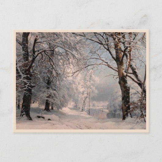 Carte Postale Forêt En Hiver (Devant)