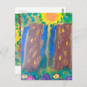 Carte postale Forêt enchantée (Devant / Derrière)