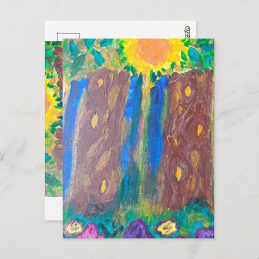 Carte postale Forêt enchantée (Devant / Derrière)