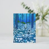 Carte Postale Forêt enchantée de fleurs sauvages blanches (Debout devant)