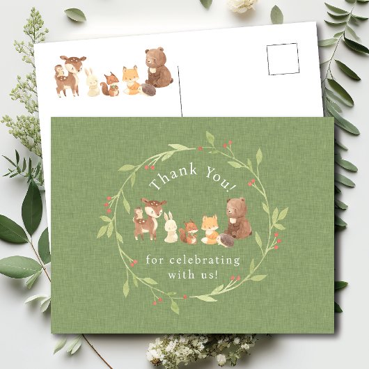 Carte Postale Forêt Enchantée Merci