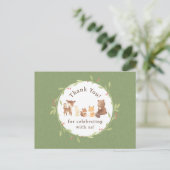 Carte Postale Forêt Enchantée Merci (Debout devant)