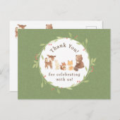 Carte Postale Forêt Enchantée Merci (Devant / Derrière)