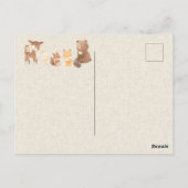 Carte Postale Forêt Enchantée Merci (Dos)