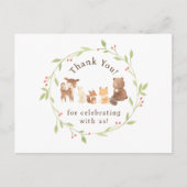 Carte Postale Forêt Enchantée Merci (Devant)