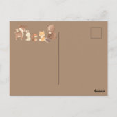 Carte Postale Forêt Enchantée Merci (Dos)