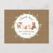 Carte Postale Forêt Enchantée Merci (Devant)