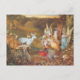Carte Postale Forêt enchantée par l'artiste John Anster Fitzgera