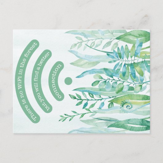 Carte Postale Forêt - feuilles tropicaux plus devis (Devant)