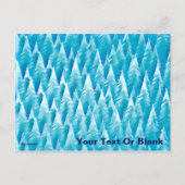 Carte Postale Forêt fractale bleue (Devant)