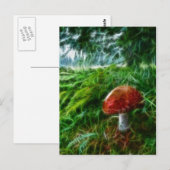 Carte Postale Forêt fractale des champignons (Devant / Derrière)
