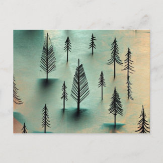 Carte Postale Forêt hivernale