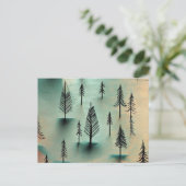 Carte Postale Forêt hivernale (Debout devant)