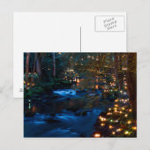 Carte Postale Forêt magique la nuit (Devant / Derrière)