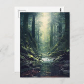 Carte Postale Forêt mystérieuse (Devant / Derrière)