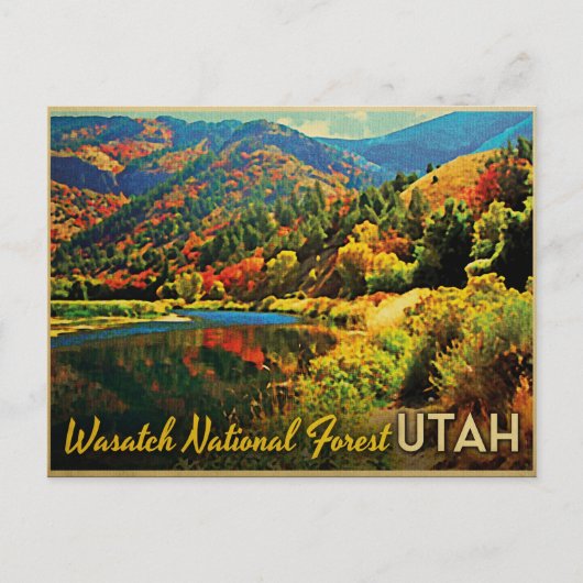 Carte Postale Forêt nationale de Utah Wasatch (Devant)