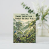 Carte Postale Forêt nationale impenetrable de Bwindi Ouganda (Debout devant)