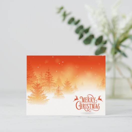 Carte Postale Forêt neigeuse (Debout devant)