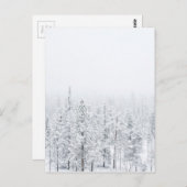 Carte Postale Forêt neigeuse (Devant / Derrière)