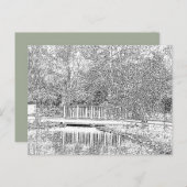 Carte Postale Forêt noire et blanche (Devant / Derrière)