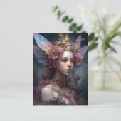 Carte Postale Forêt Nymph Fairy Girl Imaginaire Art (Debout devant)