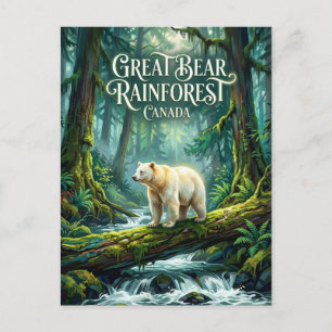 Carte Postale Forêt pluviale de la Grande Ourse Canada