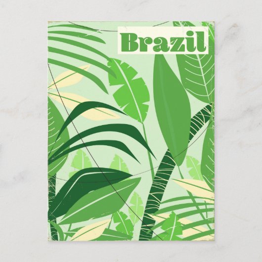 Carte Postale Forêt tropicale brésilienne impression de vacances (Devant)