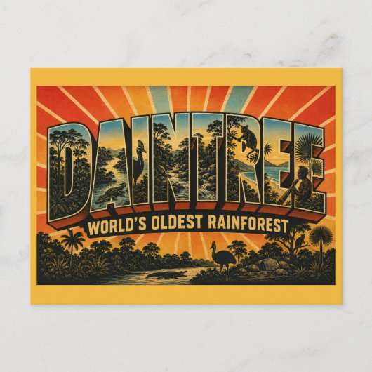 Carte Postale Forêt tropicale de Daintree Queensland la plus anc (Devant)