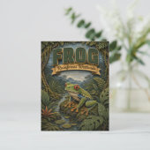 Carte Postale Forêt tropicale humide de grenouilles POPCUT (Debout devant)
