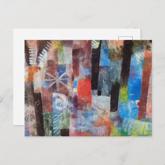 Carte Postale Forêt tropicale par Paul Klee (Devant / Derrière)