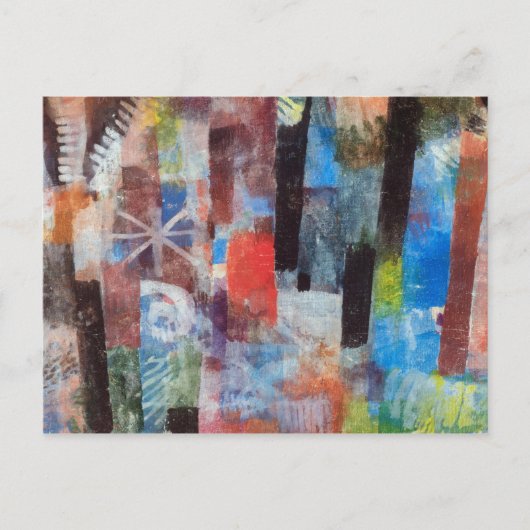 Carte Postale Forêt tropicale par Paul Klee (Devant)