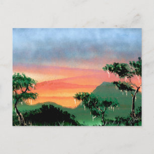 Carte Postale Forêt tropicale radieuse