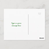 Carte Postale Forêt verte miniature Bonsai Pot Feuilles de piéde (Dos)