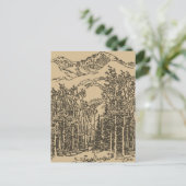 Carte Postale Forêt vintage (Debout devant)