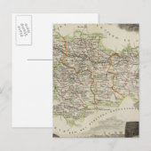 Carte Postale Forêts montrées par le district de stippling (Devant / Derrière)