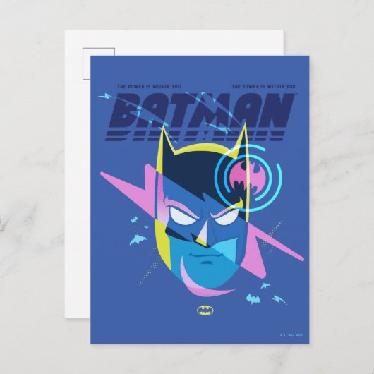 Carte Postale Forever Batman Light Up Head Graphic (Devant / Derrière)