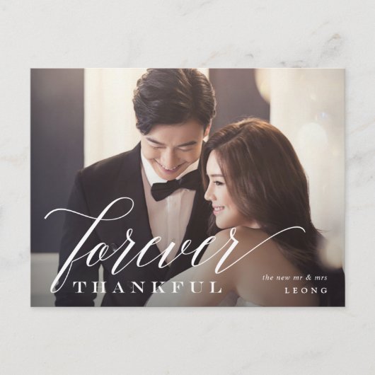Carte Postale Forever Merci Merci photo Mariage  (Devant)