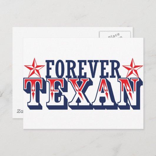 Carte Postale Forever Texan (Devant / Derrière)