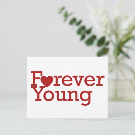 Carte Postale Forever Young (Debout devant)
