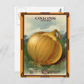 Carte Postale Forfait vintage Burt's Onion Seed (Devant / Derrière)