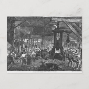 Carte Postale Forge de la société Derosne and Cail,